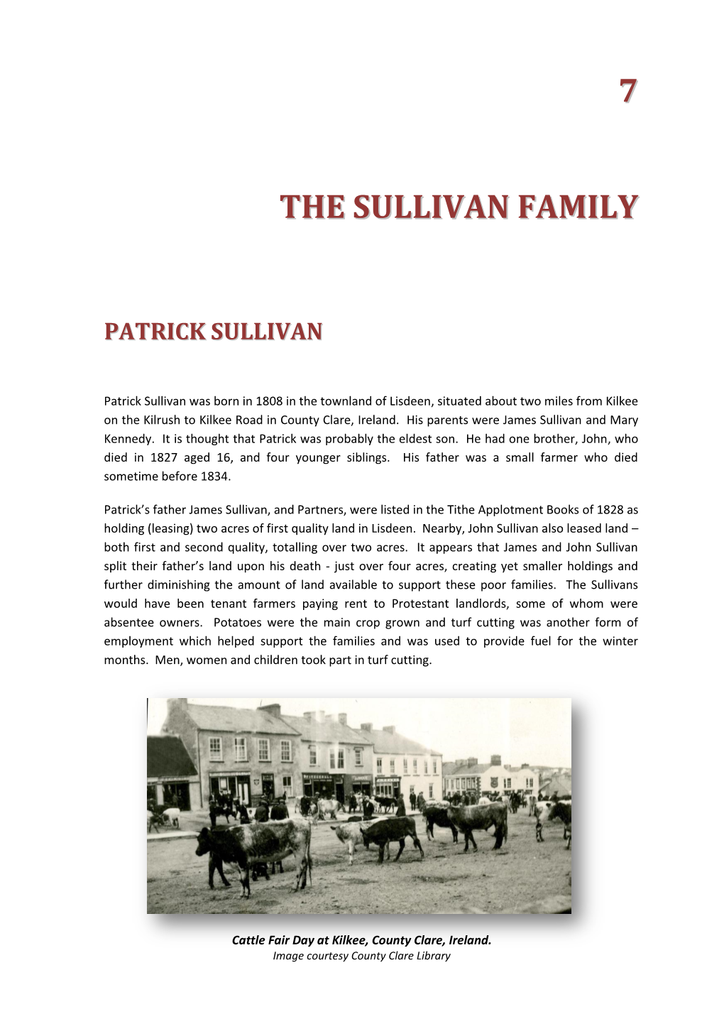 7 the Sullivan Family
