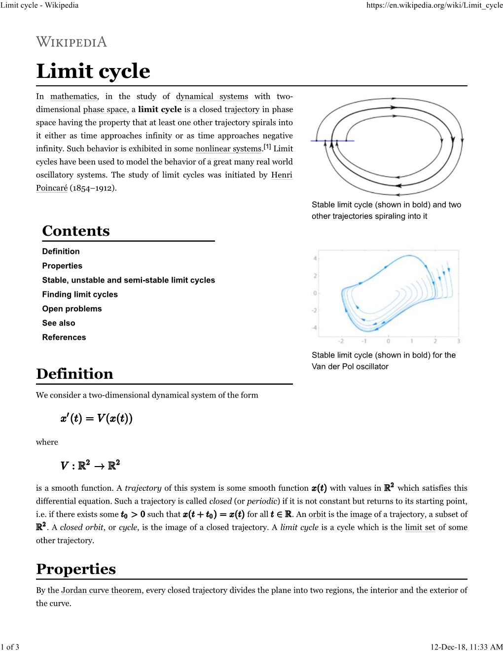 Limit Cycle - Wikipedia