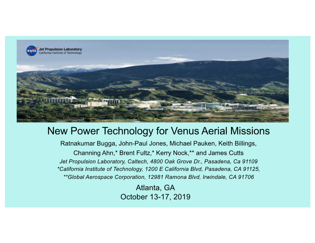ECS Atlanta 2019 Venus Variable Altitude Balloon Bugga