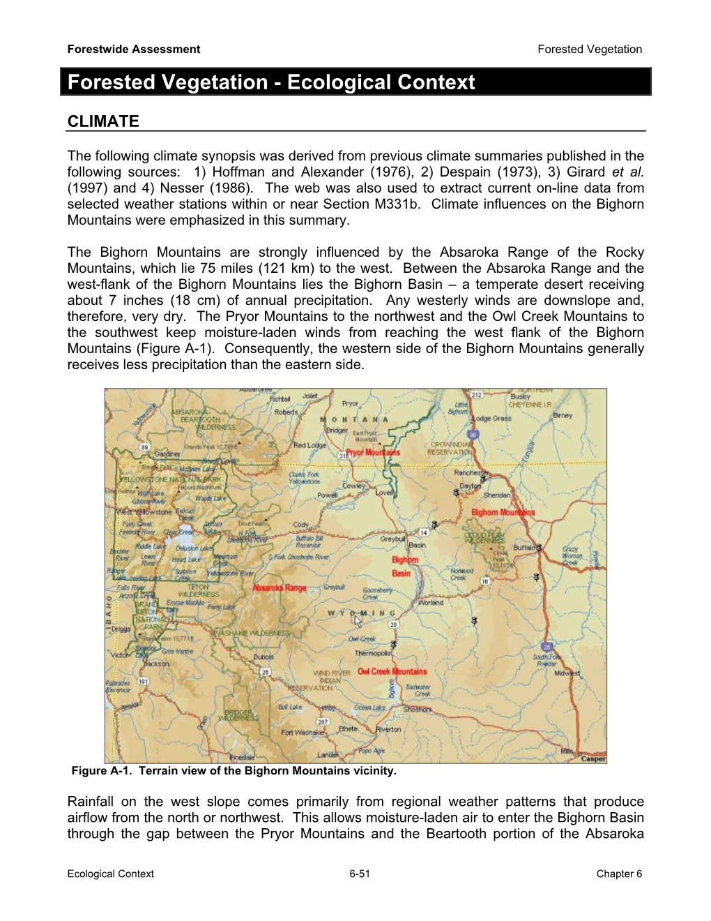 Forested Vegetation Forested Vegetation - Ecological Context