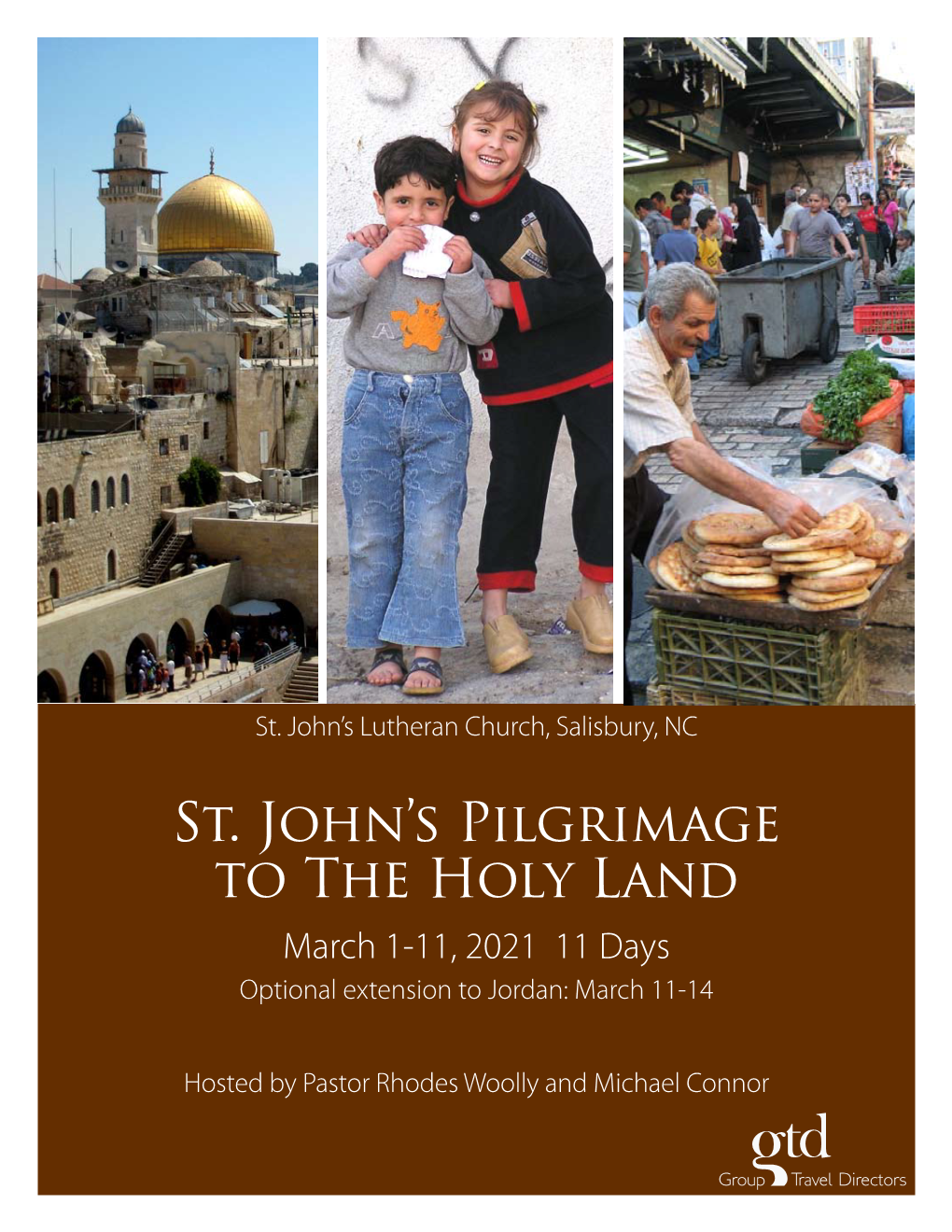 St. John's Pilgrimage to the Holy Land