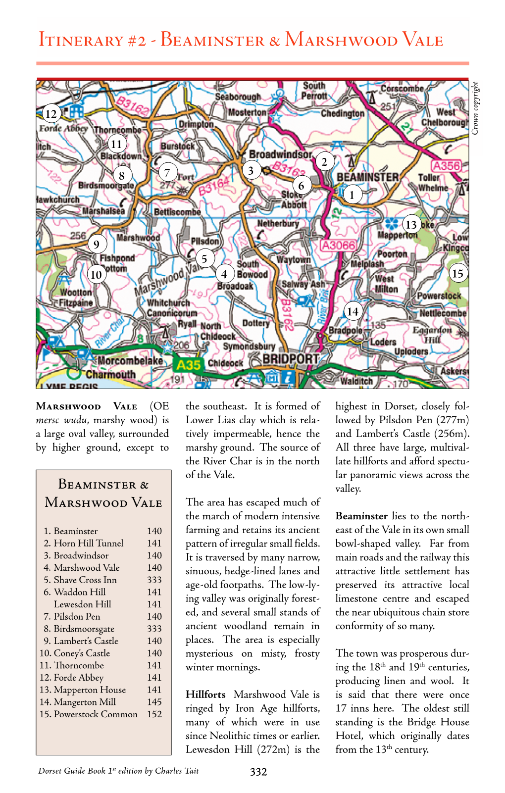 Itinerary #2 - Beaminster & Marshwood Vale