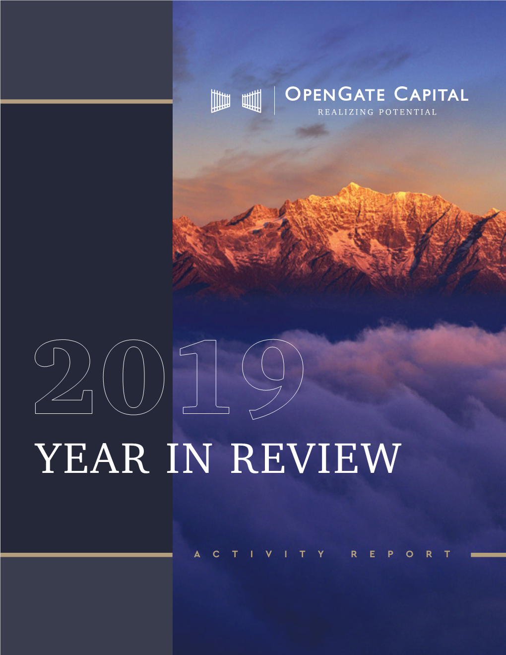 2019 Year in Review Activity Report January 16, 2020