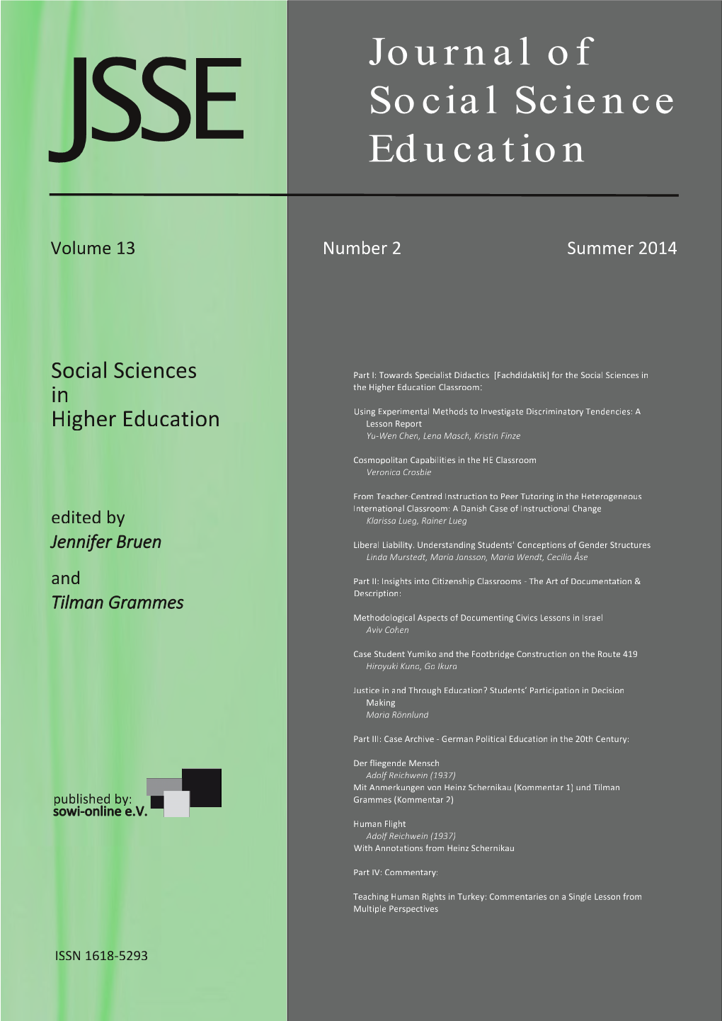 JSSE Journal of Social Science Education