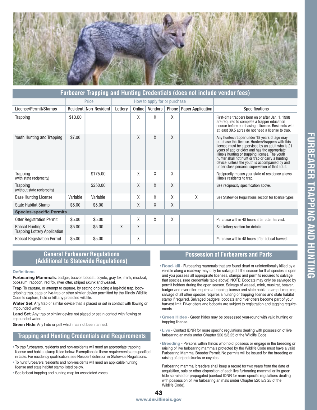 Furbearer Trapping and Hunting