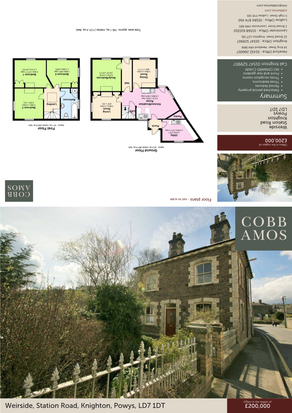 Weirside, Station Road, Knighton, Powys, LD7 1DT LD7 Powys, Knighton, Road, Station Weirside, £200,000 Offers in the Region of Region the in Offers