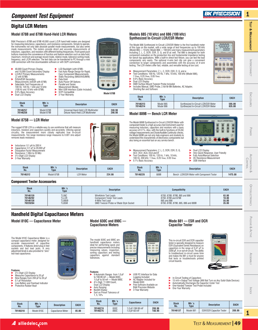 Component Test Equipment 1 T EST