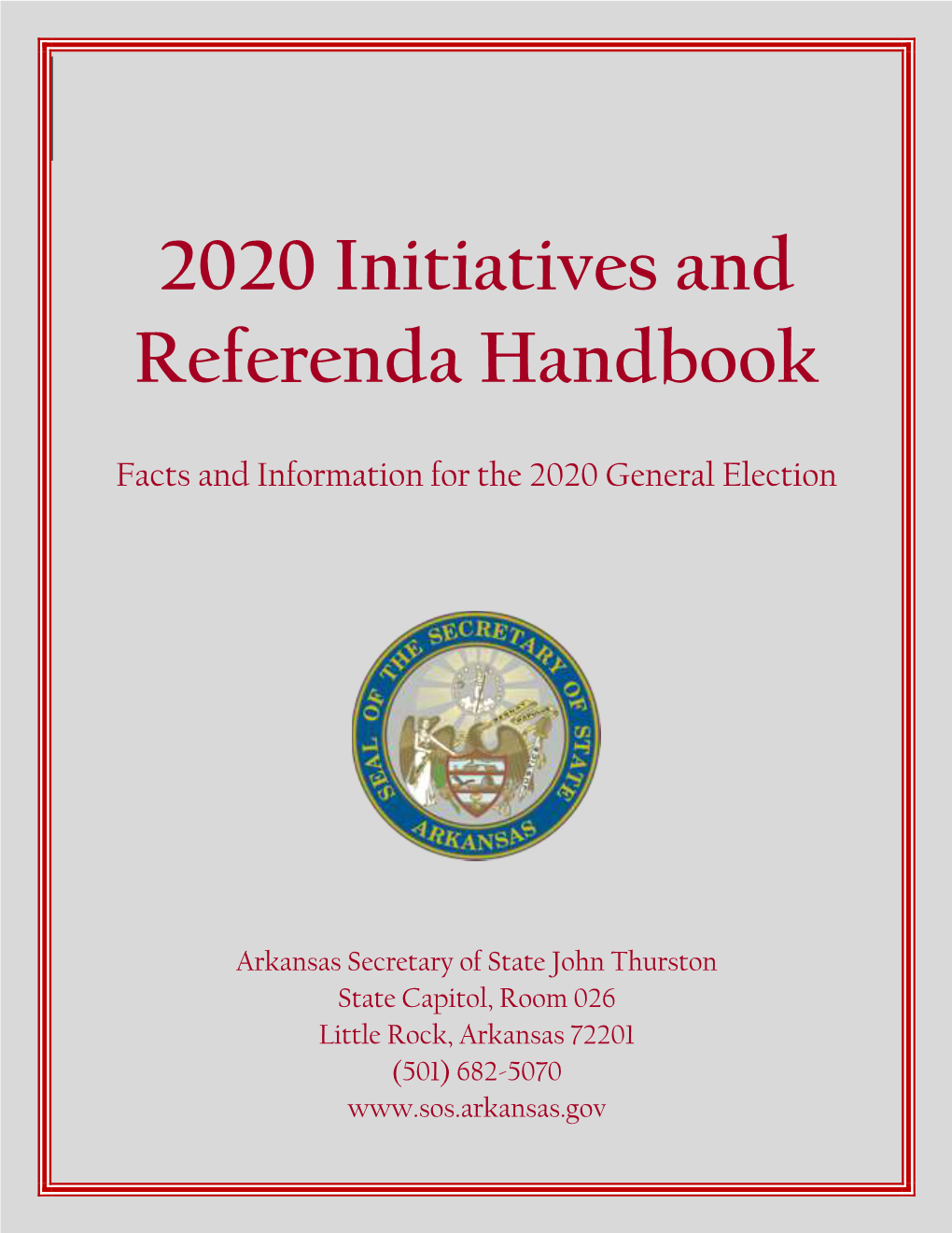 2020 Initiatives and Referenda Handbook