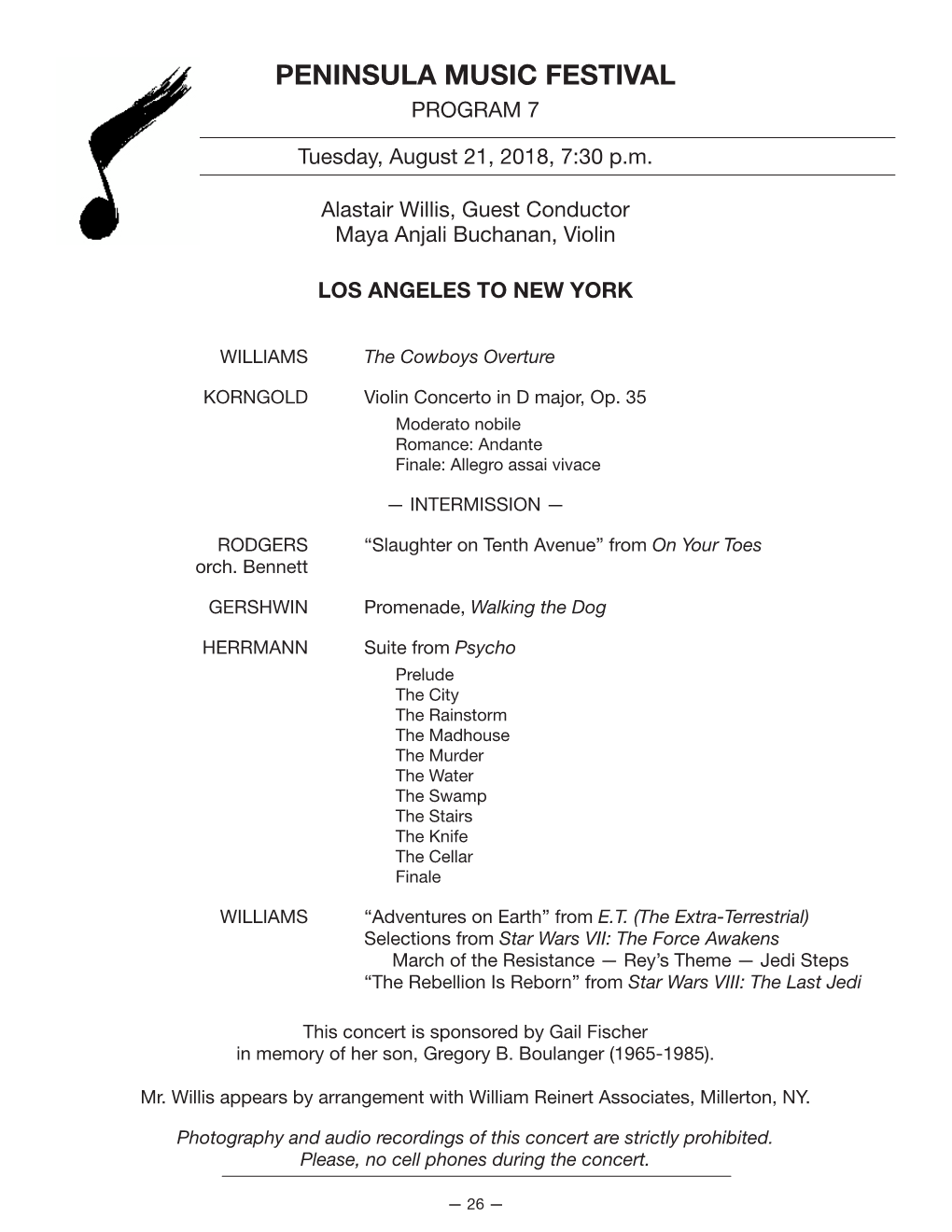 Peninsula Music Festival Program 7