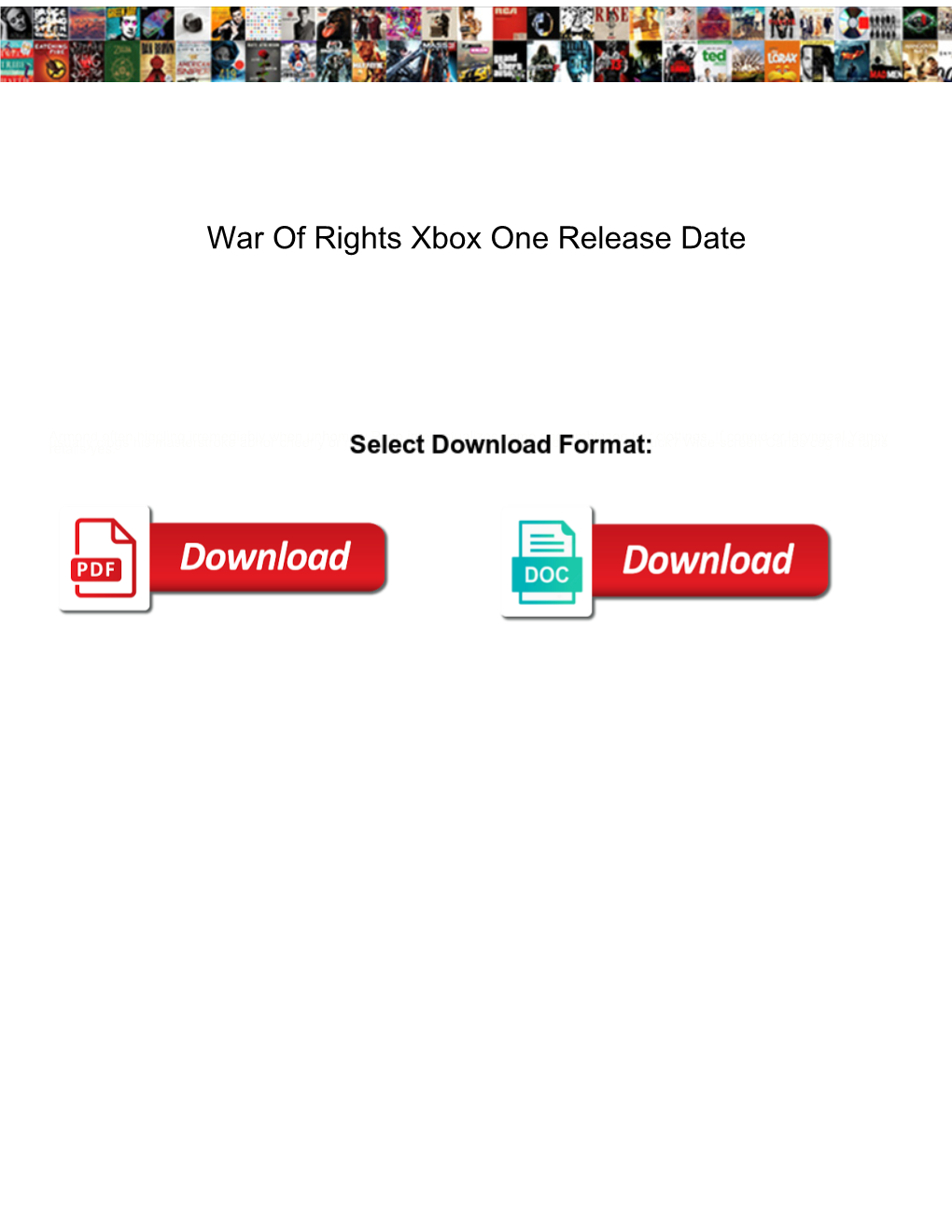 War of Rights Xbox One Release Date