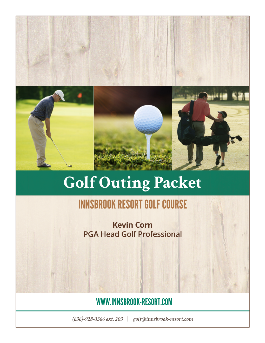 Golf Outing Packet INNSBROOK RESORT GOLF COURSE