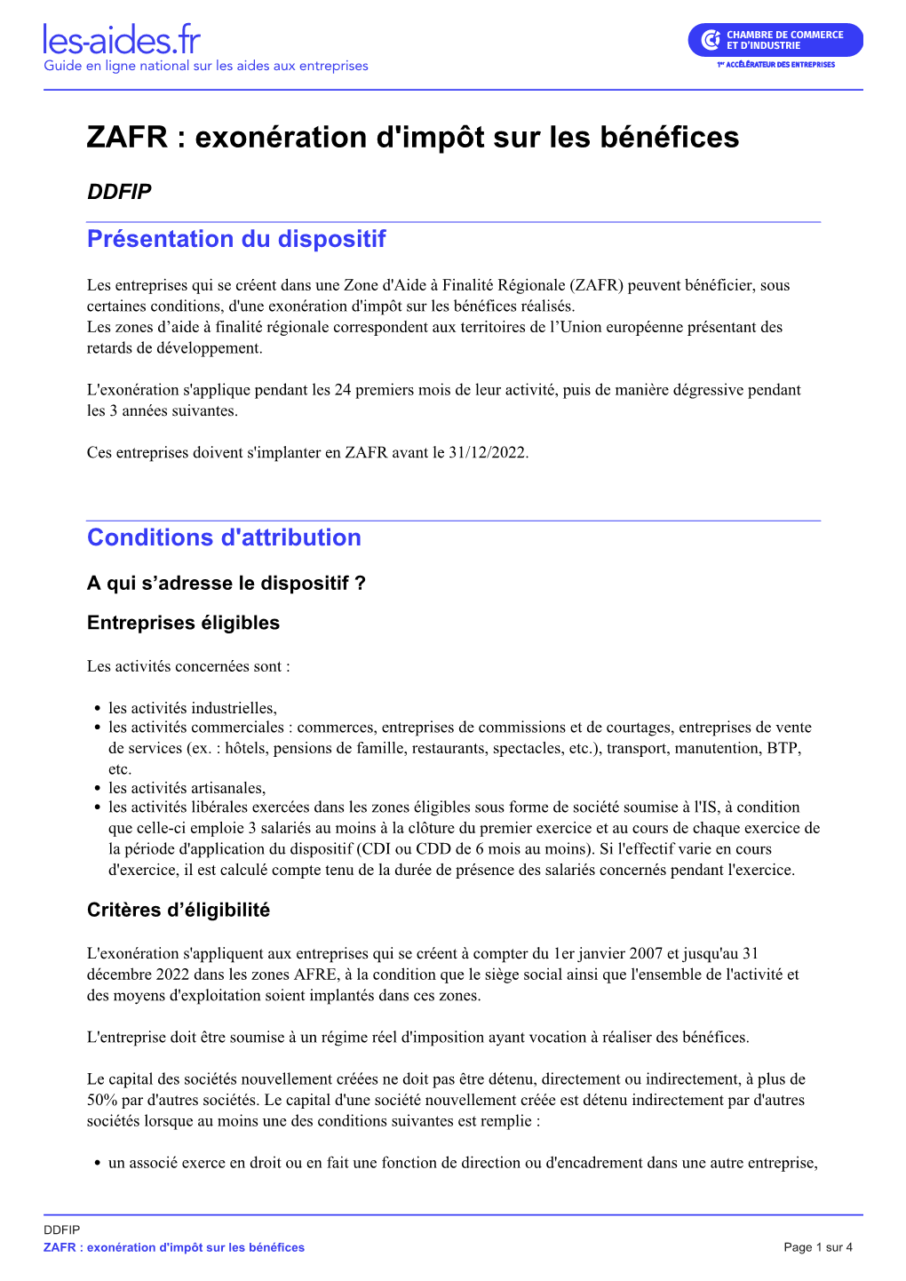 DDFIP Présentation Du Dispositif