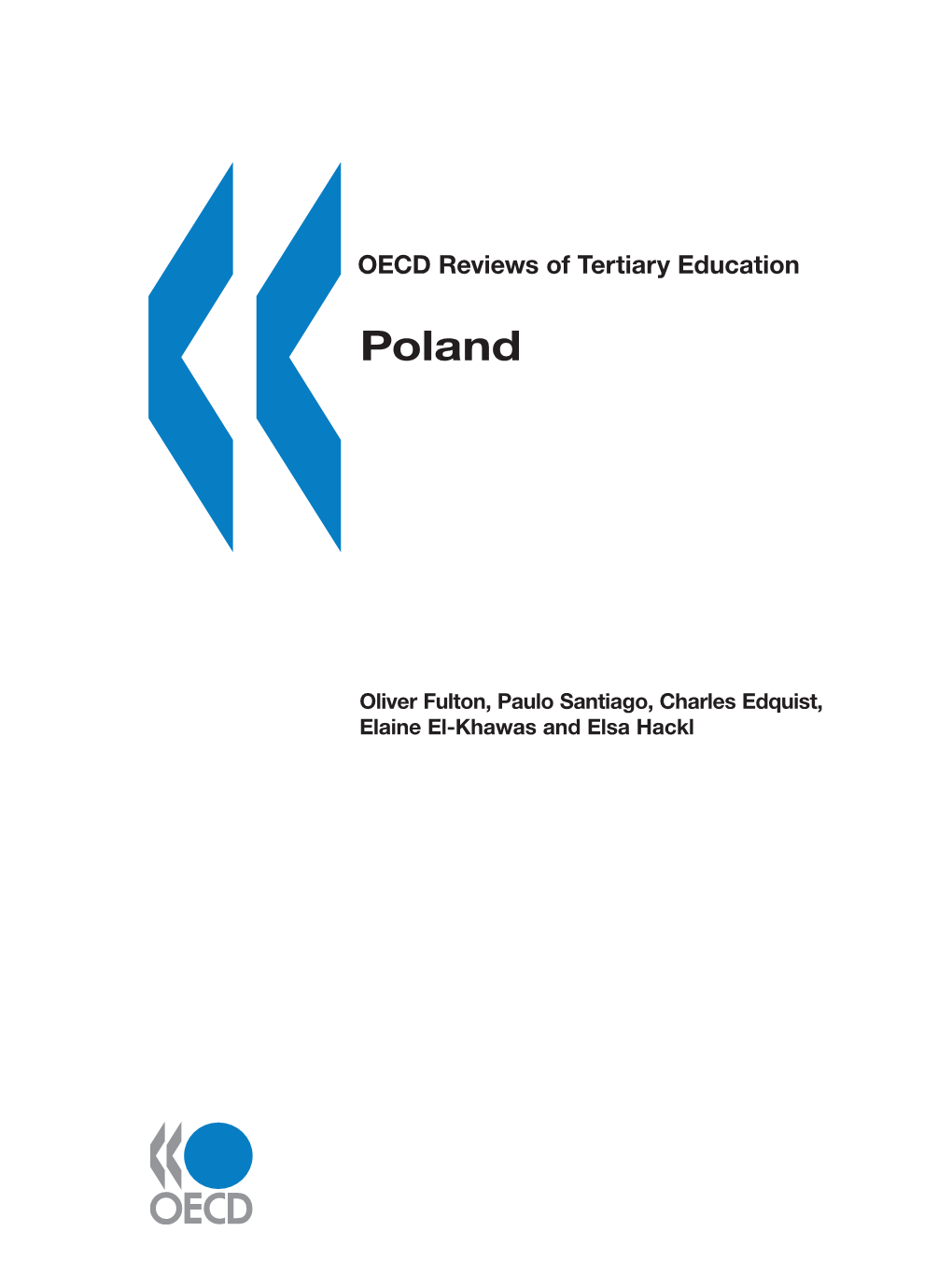 OECD Reviews of Tertiary Education: Poland