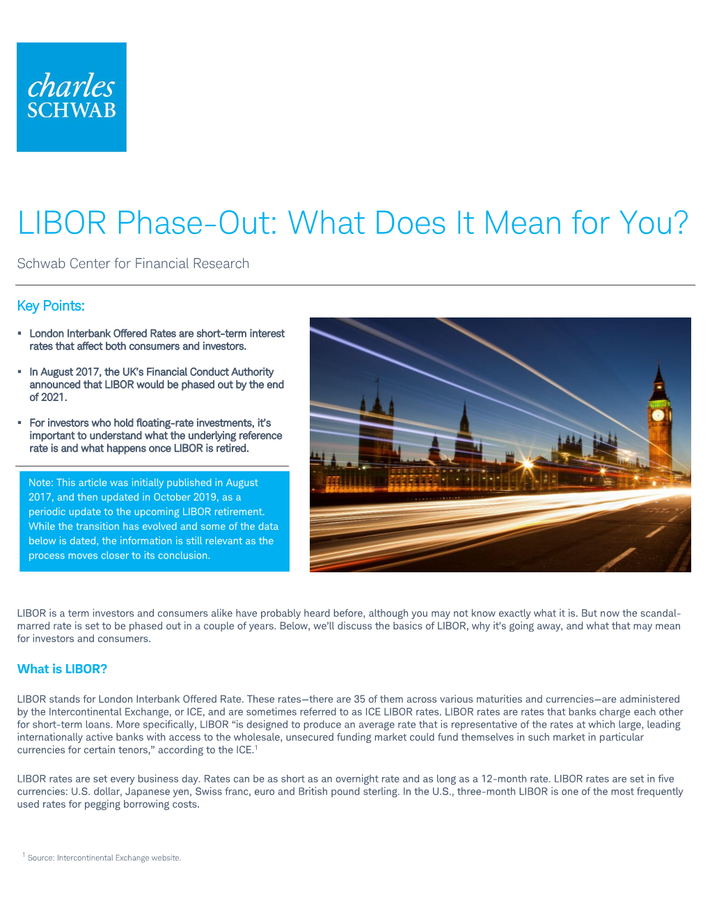 LIBOR Phase-Out: What Does It Mean for You?