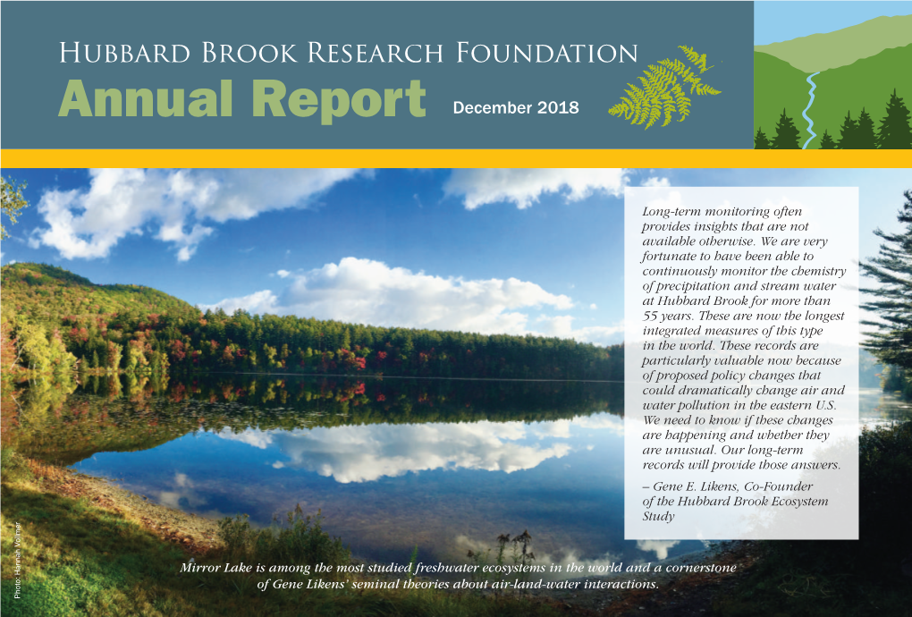 Annual Report for 2018