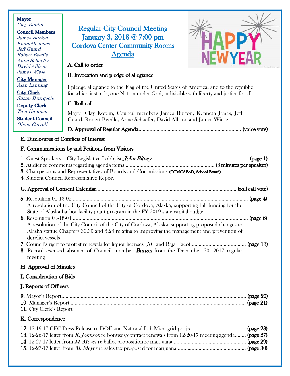 01-03-18 Regular Meeting Packet