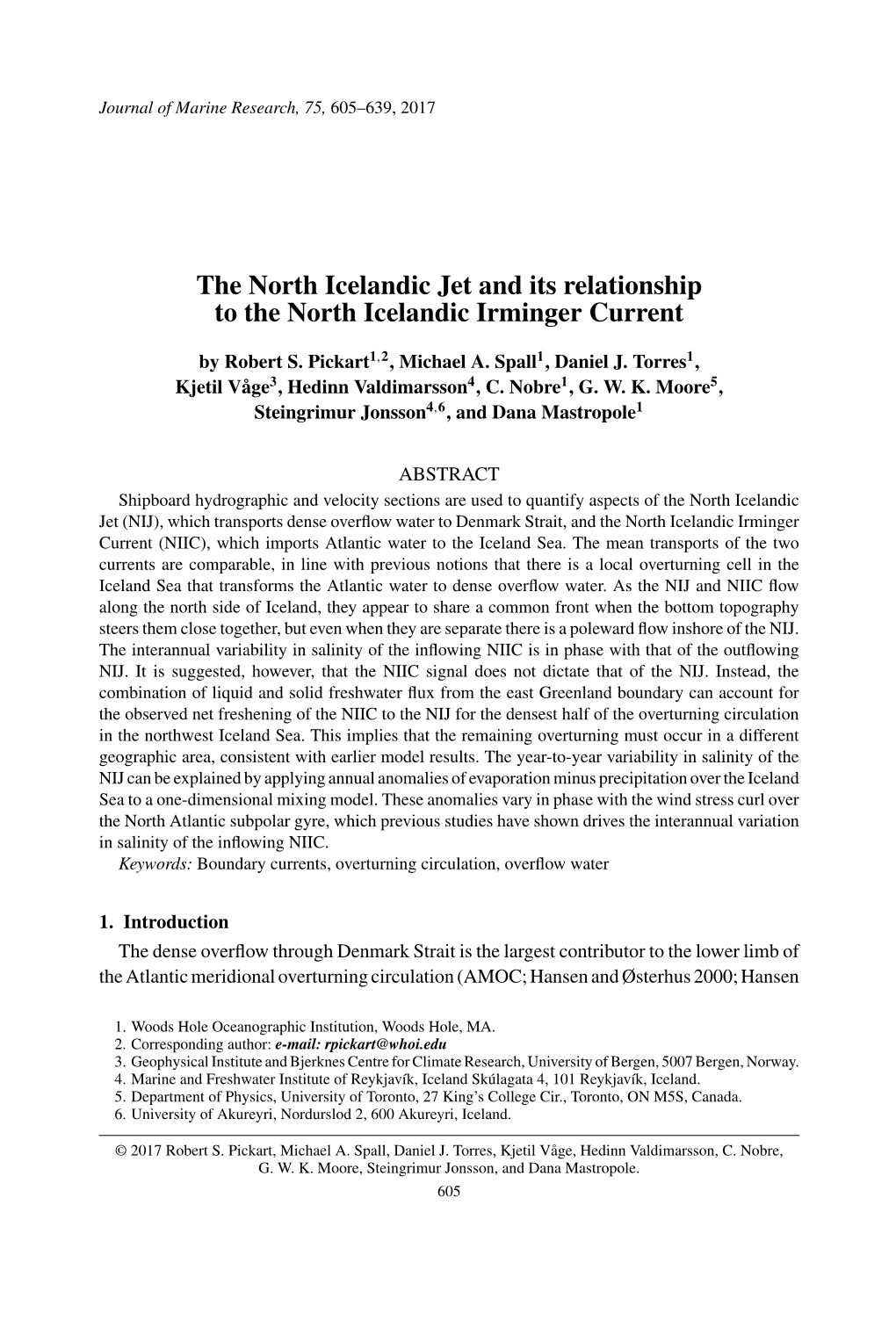 The North Icelandic Jet and Its Relationship to the North Icelandic Irminger Current