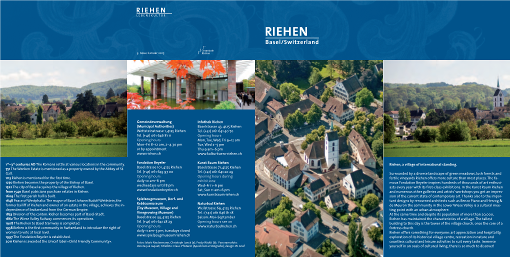 Imageflyer Riehen__English 2015