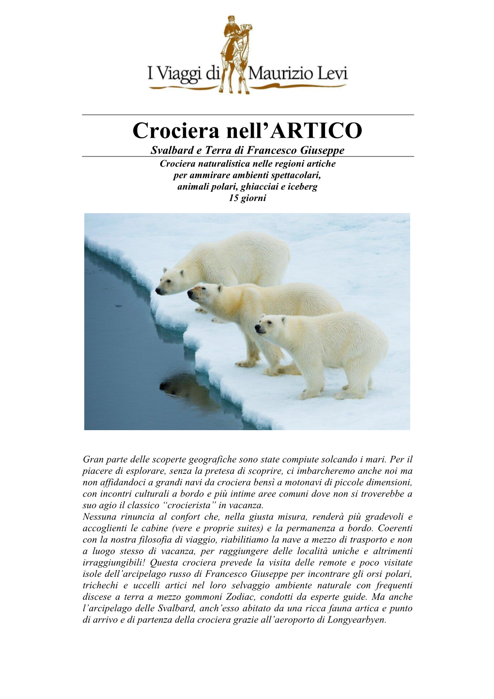 Crociera Nell'artico