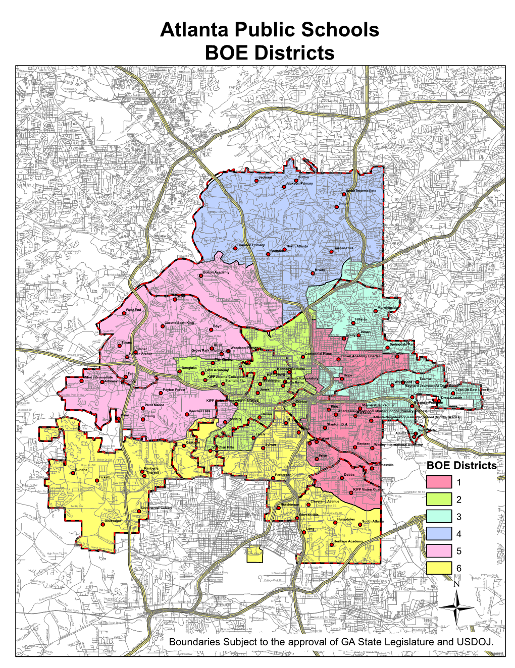 Atlanta Public Schools BOE Districts