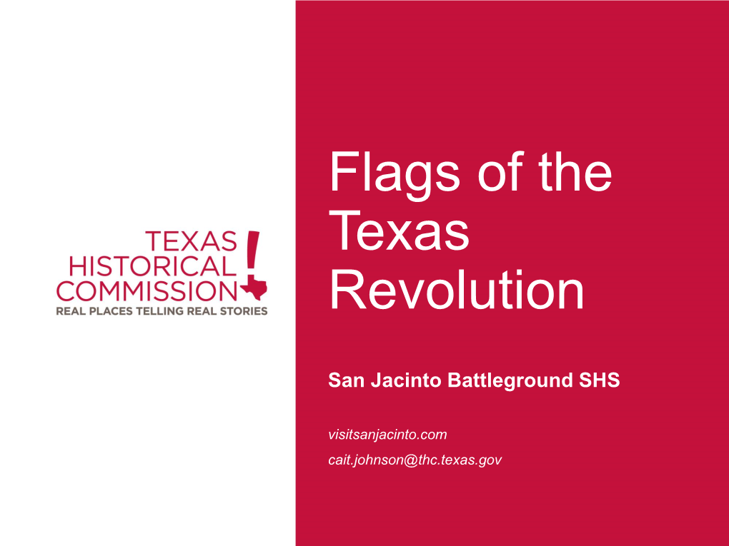 Flags of the Texas Revolution