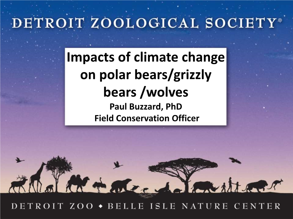 Impacts of Climate Change on Polar Bears and Wolves