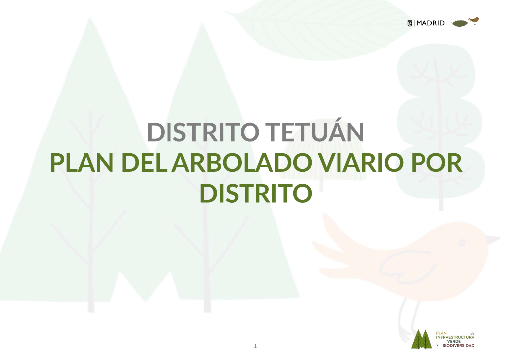 Plan Arbolado Viario Tetuán PDF, 2 Mbytes