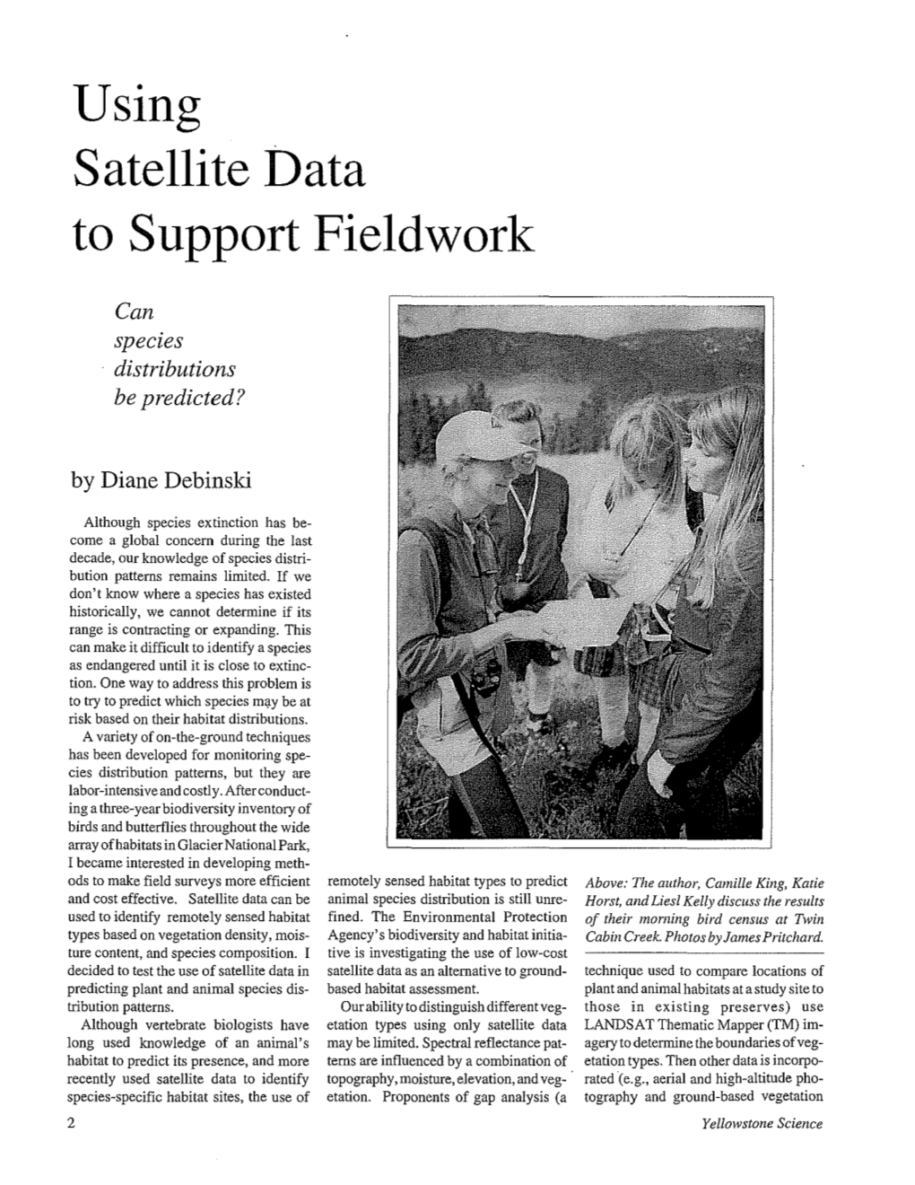 Using Satellite Data to Support Fieldwork