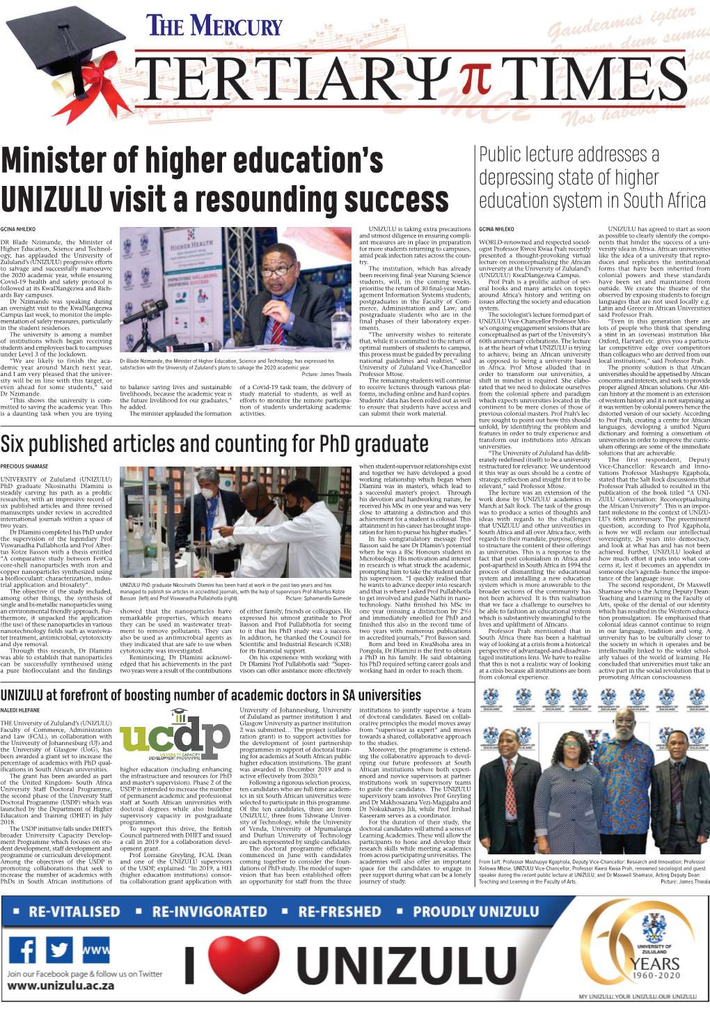 Minister of Higher Education's UNIZULU Visit a Resounding Success