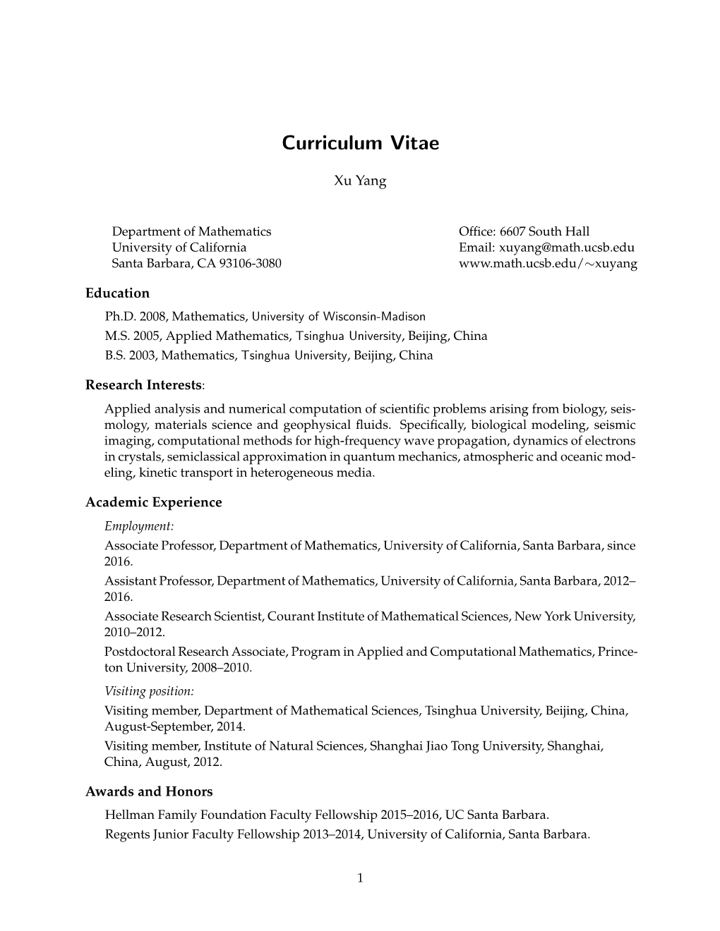 Curriculum Vitae