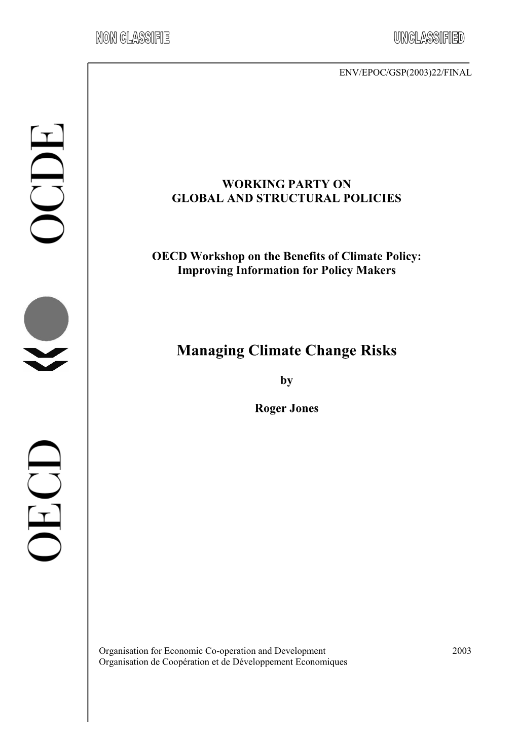 Managing Climate Change Risks