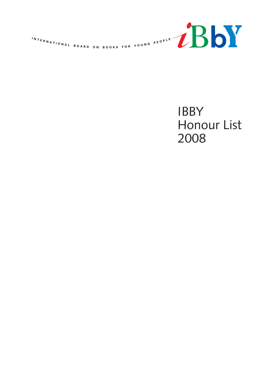 IBBY Honour List 2008