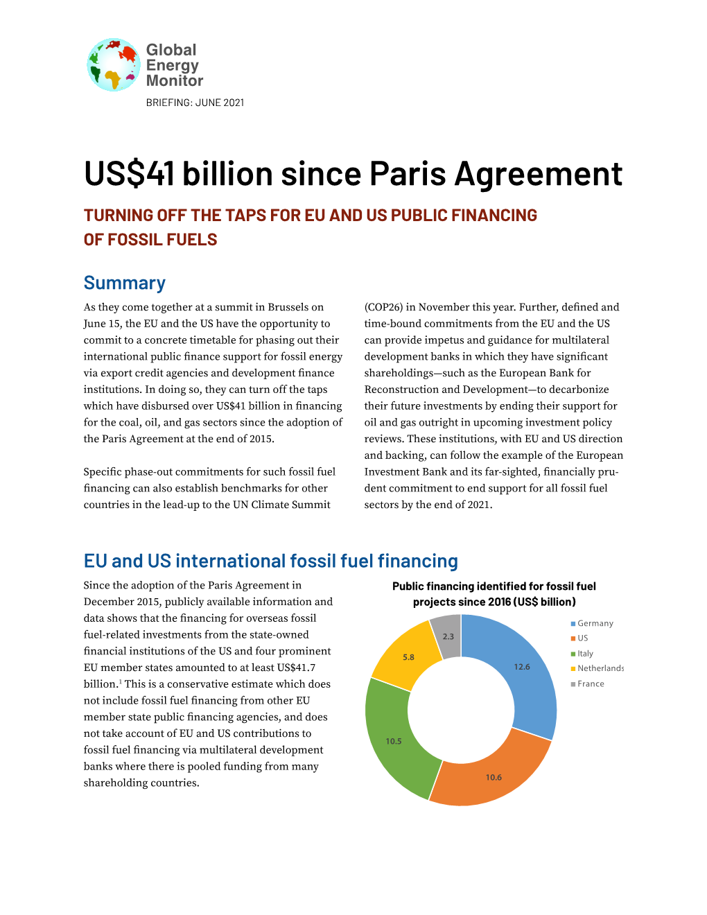 US-EU Summit Briefing June 2021