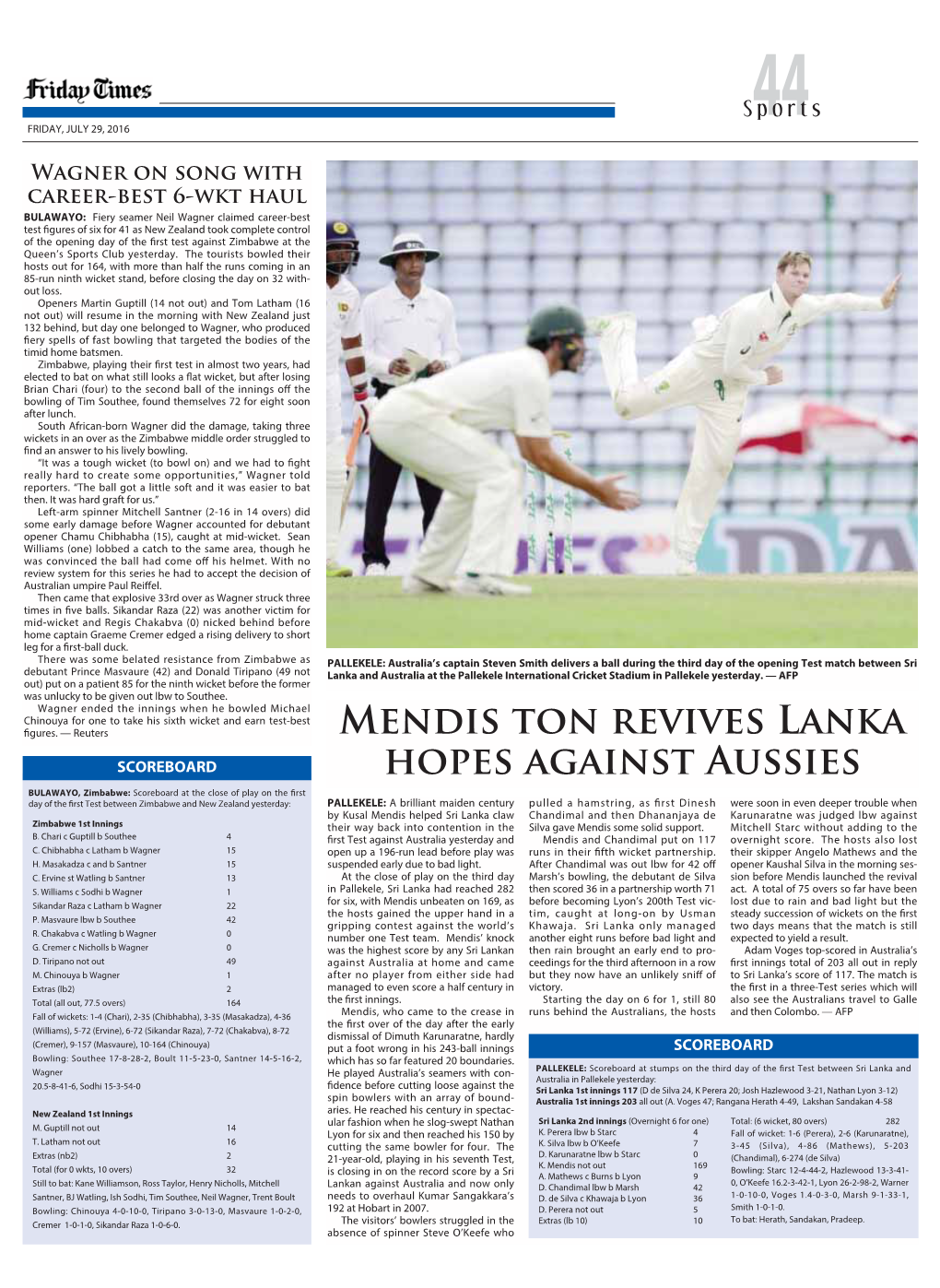 Mendis Ton Revives Lanka Hopes Against Aussies