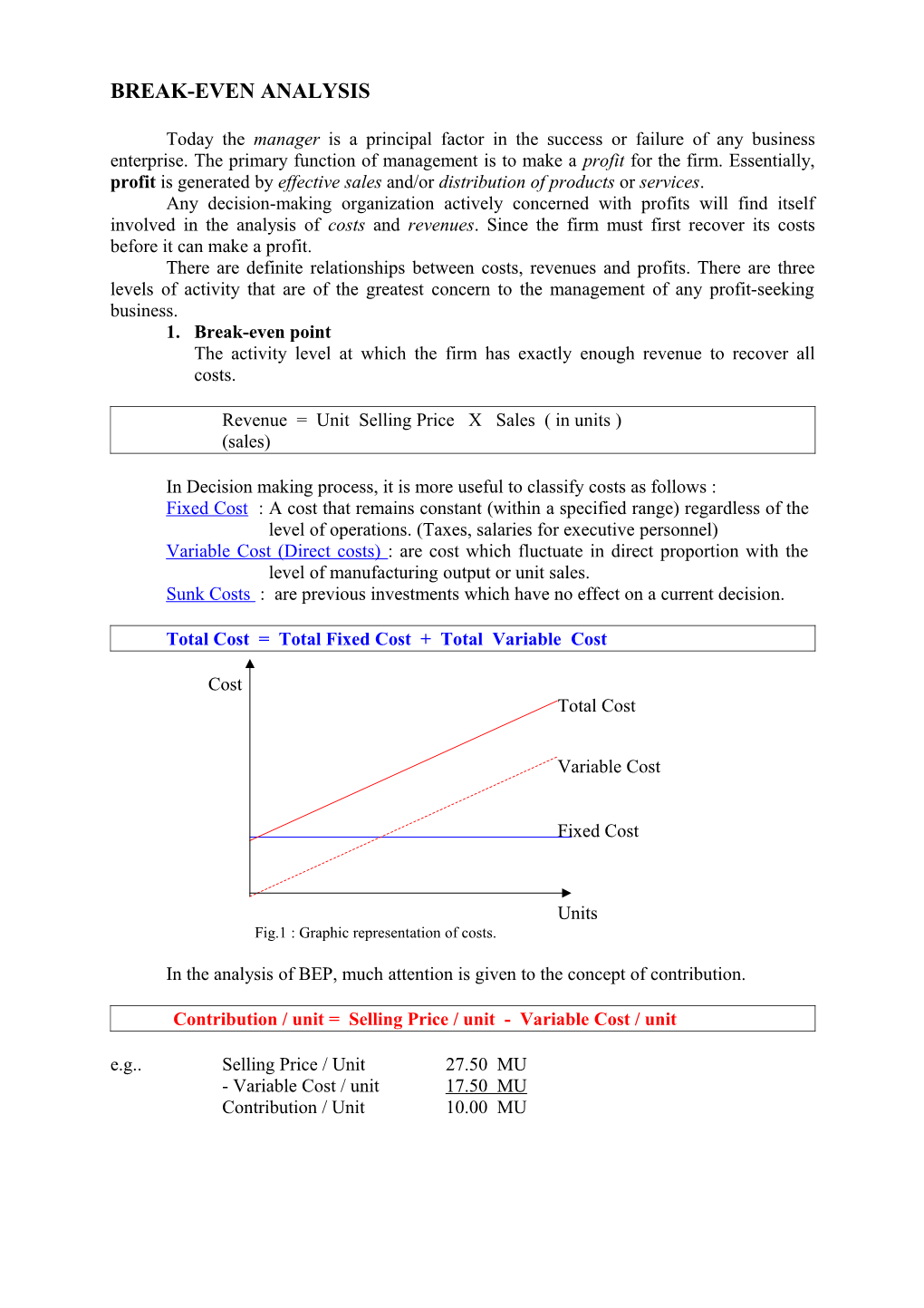 Cost-Volume-Profit Analysis s1