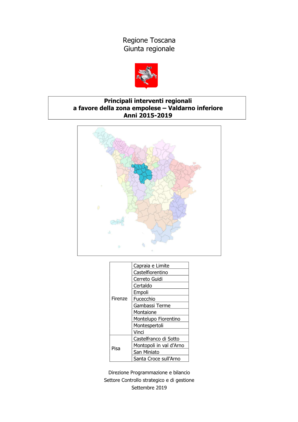 Empolese – Valdarno Inferiore Anni 2015-2019