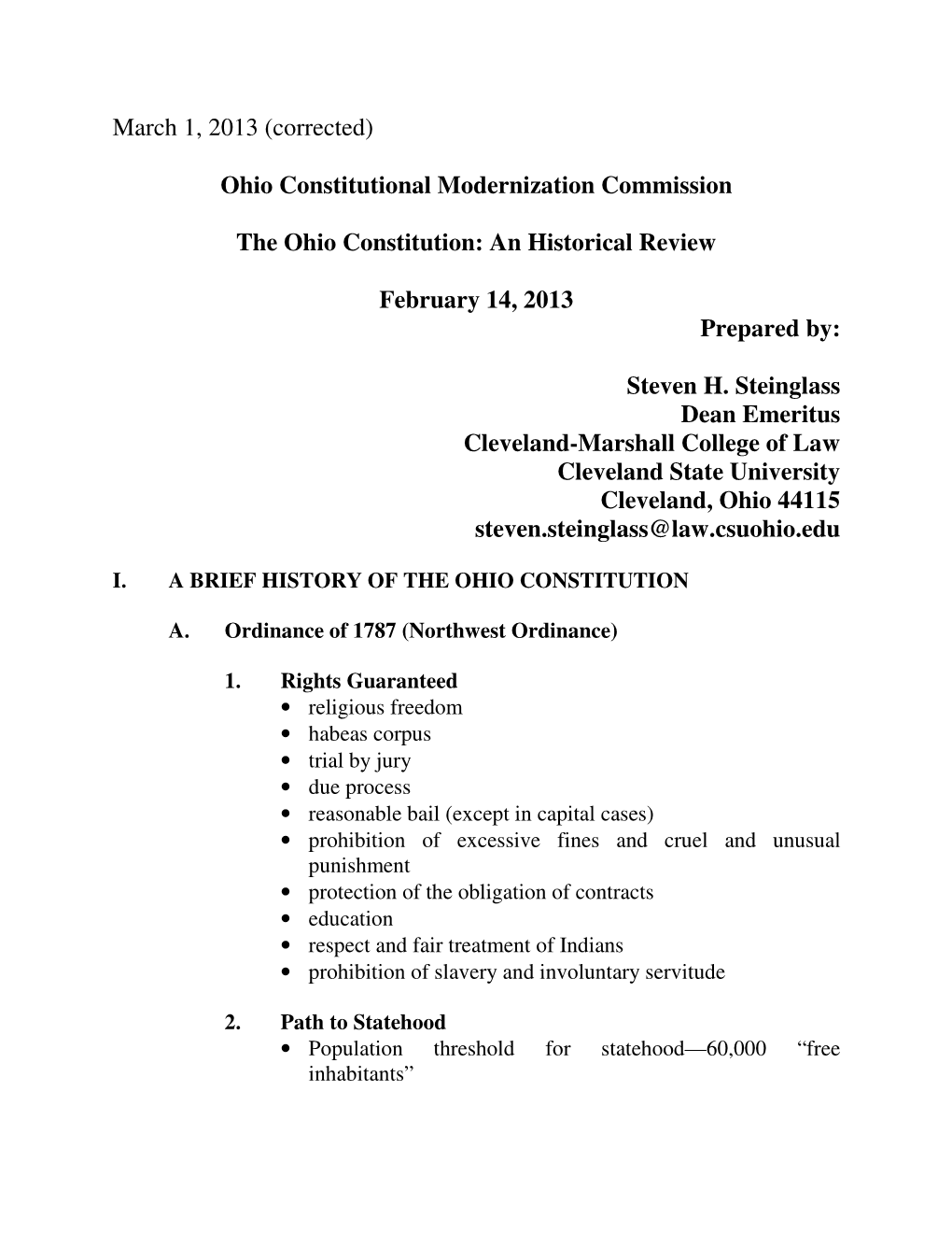 Ohio Constitutional Modernization Commission the Ohio