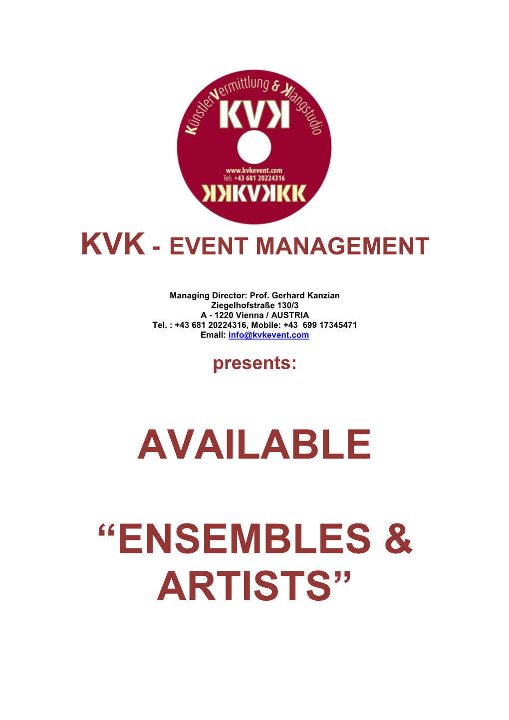 KVK Artist List English NEU Vers2