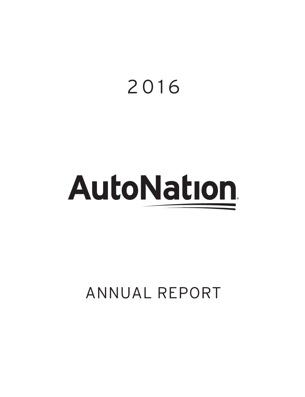 Autonation 2016 Annual Report