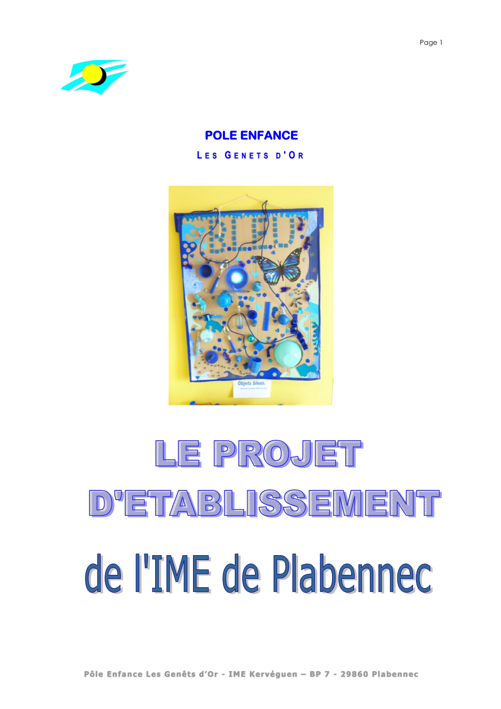 Projet D'établissement