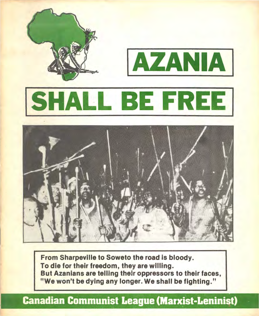 Azania I Ishall Be Free I