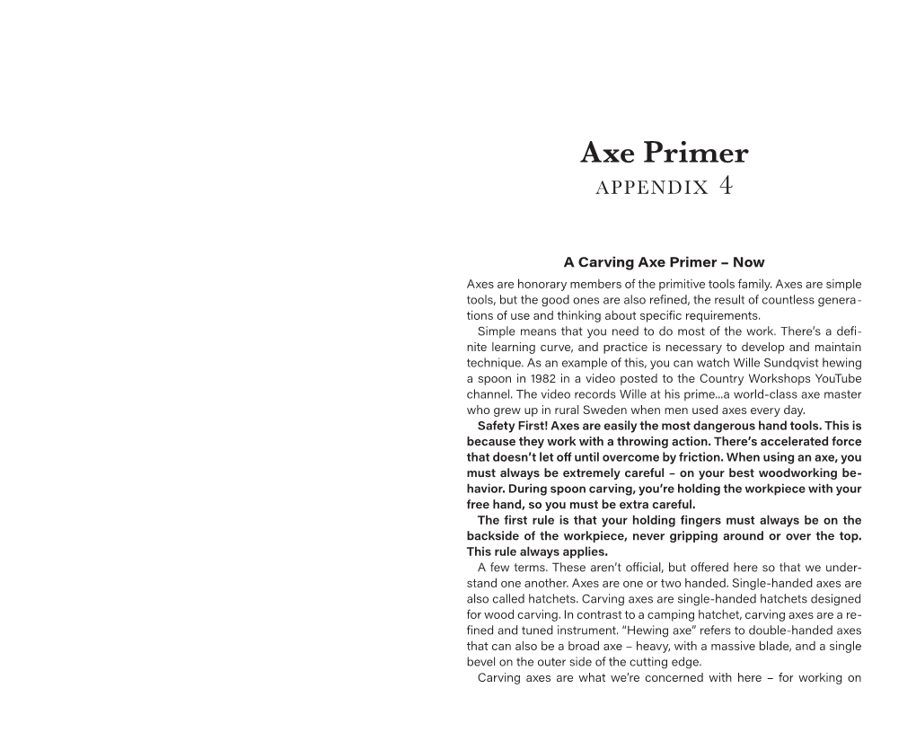 Axe Primer Appendix 4