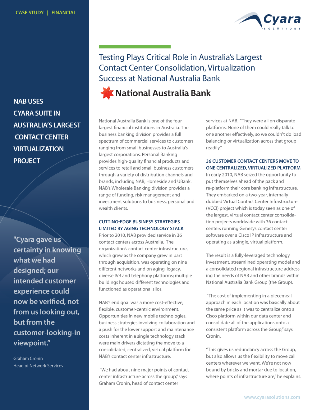 Testing Plays Critical Role in Australia's Largest Contact Center