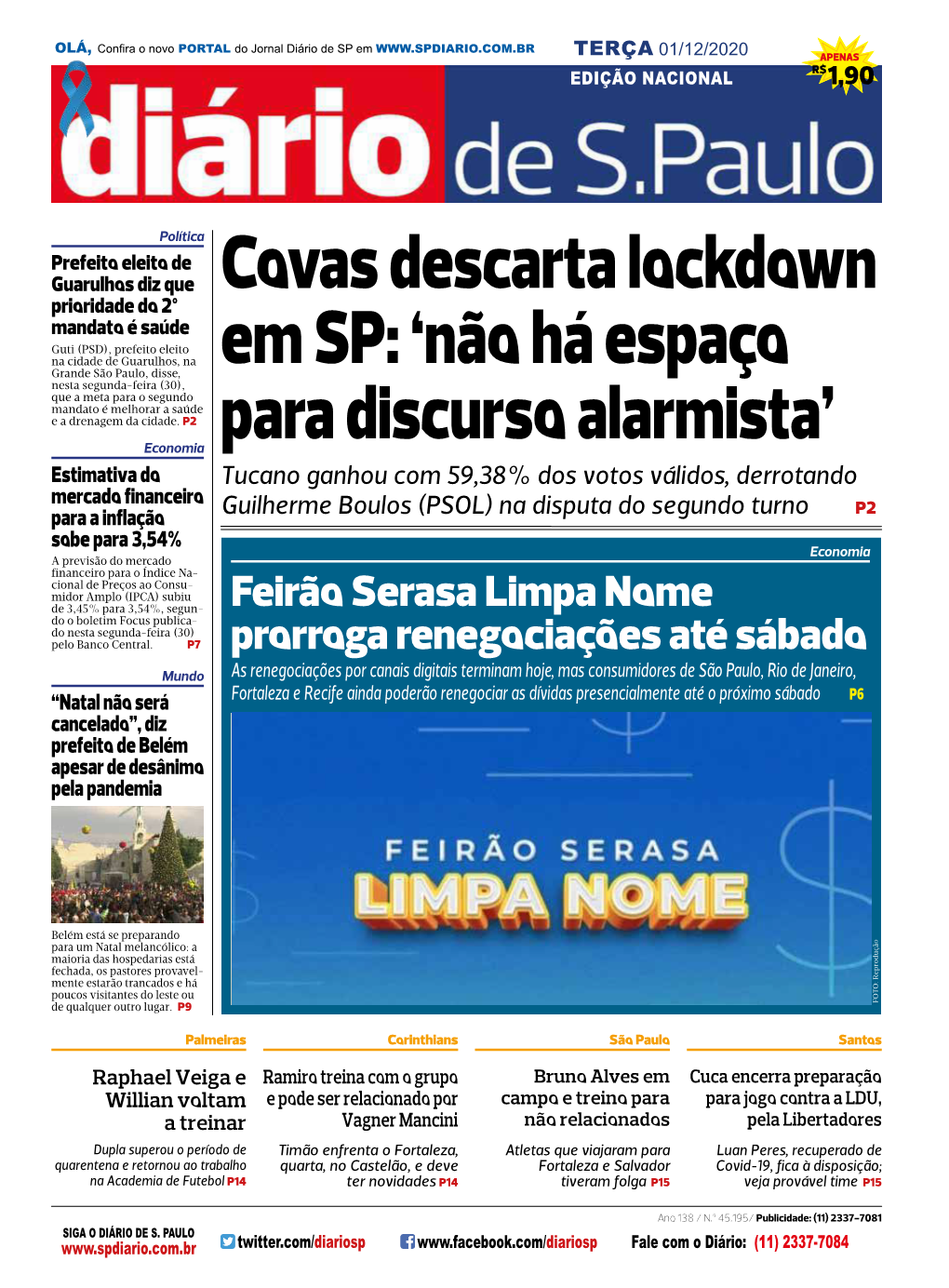 Covas Descarta Lockdown Em SP