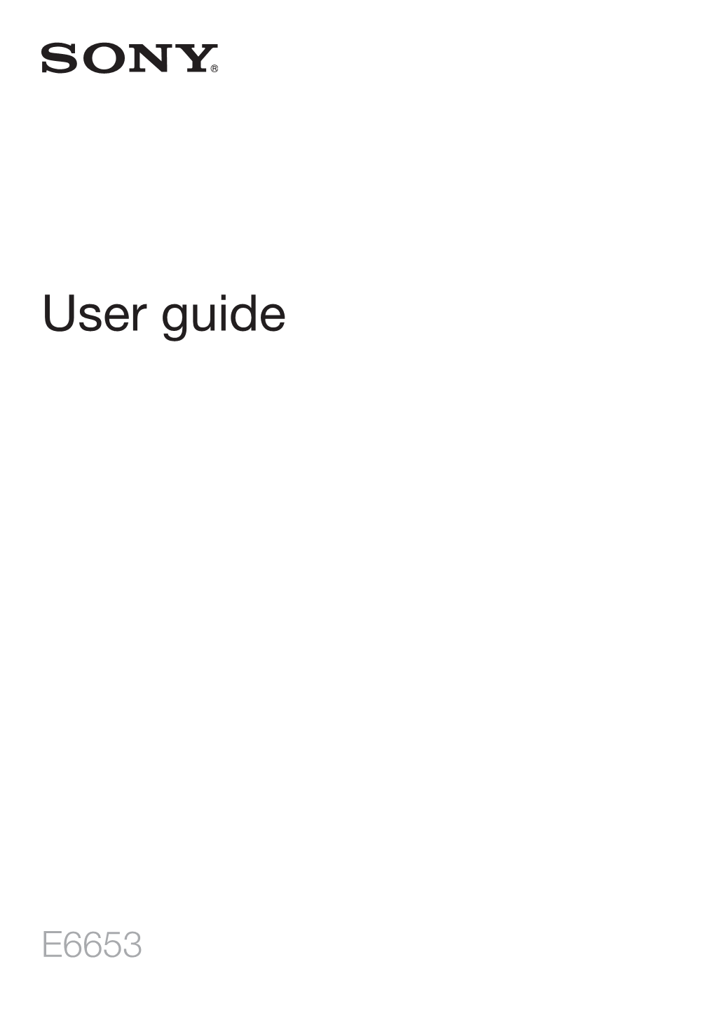 Sony Xperia Z5 User Guide