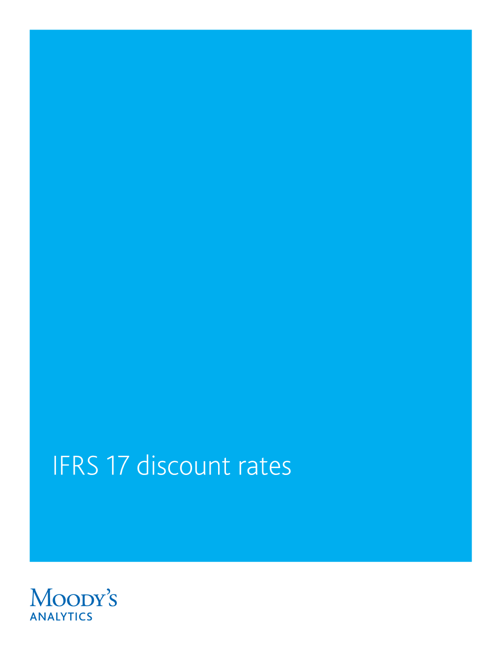 IFRS 17 Discount Rates Contents