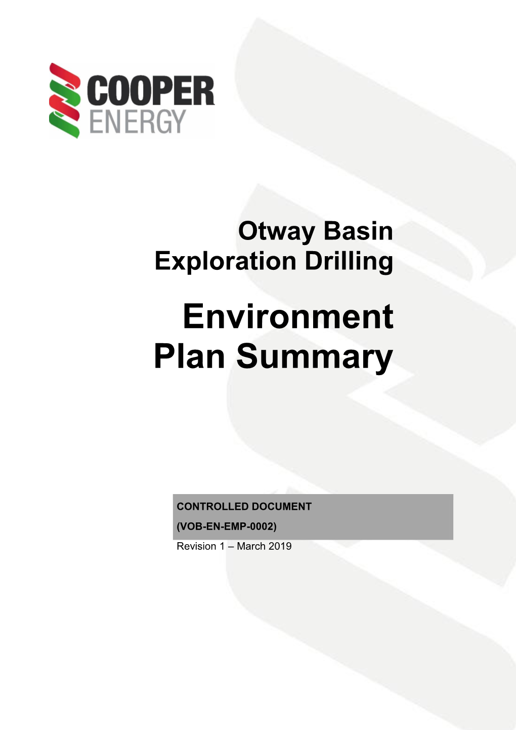 Environment Plan Summary