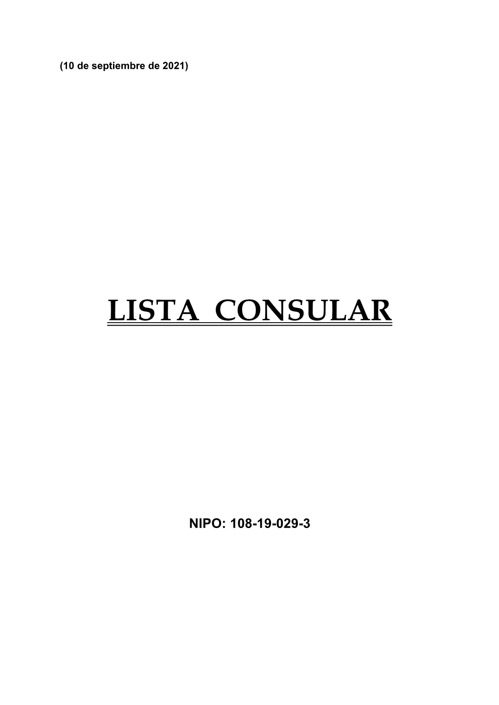 Lista Consular