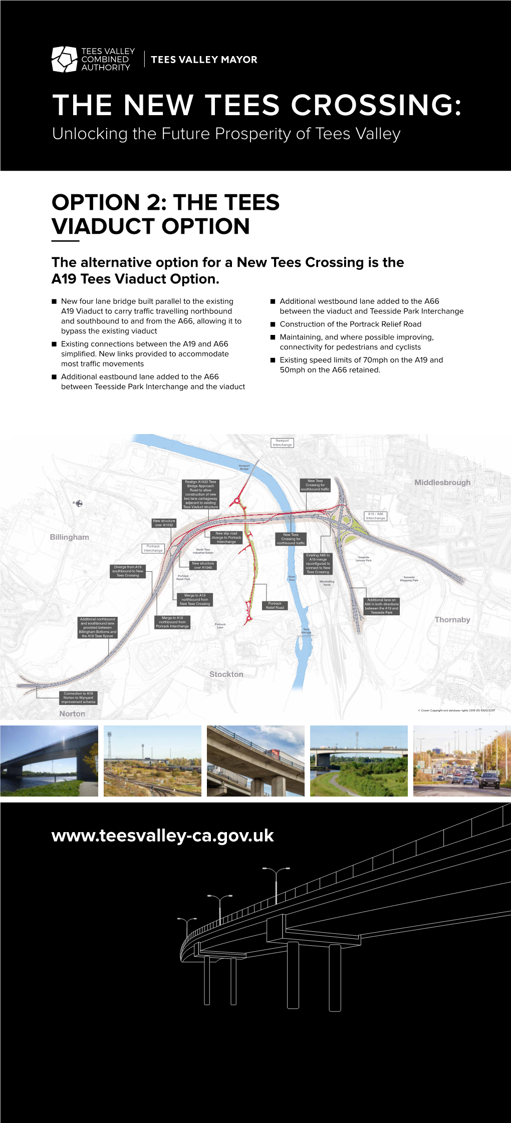 New Four Lane Bridge Built Parallel to the Existing A19 Viaduct To