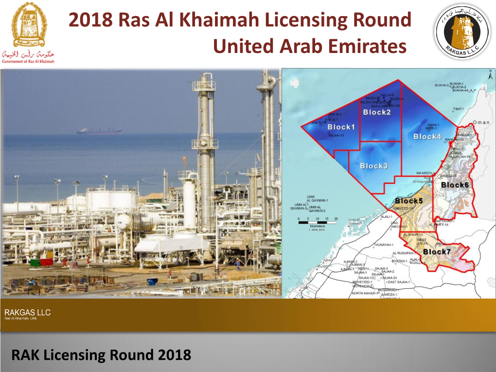 2018 Ras Al Khaimah Licensing Round United Arab Emirates